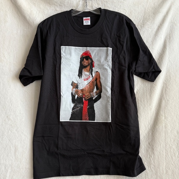 New! Supreme Playboi Carti Tee, Black, size M -- Laundry Bag included - Picture 3 of 9